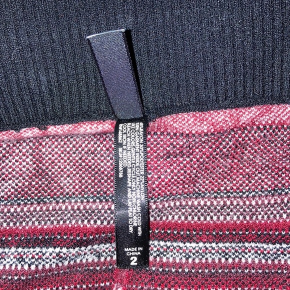 Torrid Red Fair Isle Full Length Sweater Knit Leggings 2 - Picture 7 of 8